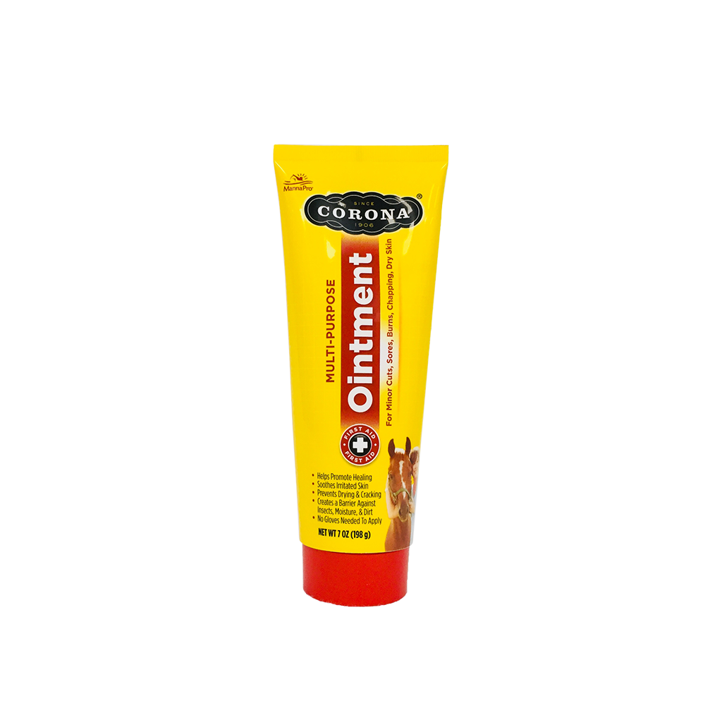 Pommade Corona Pour Chevaux - À Base De Lanoline - Apaisante 7 Oz (198g) - Neuf Origine USA